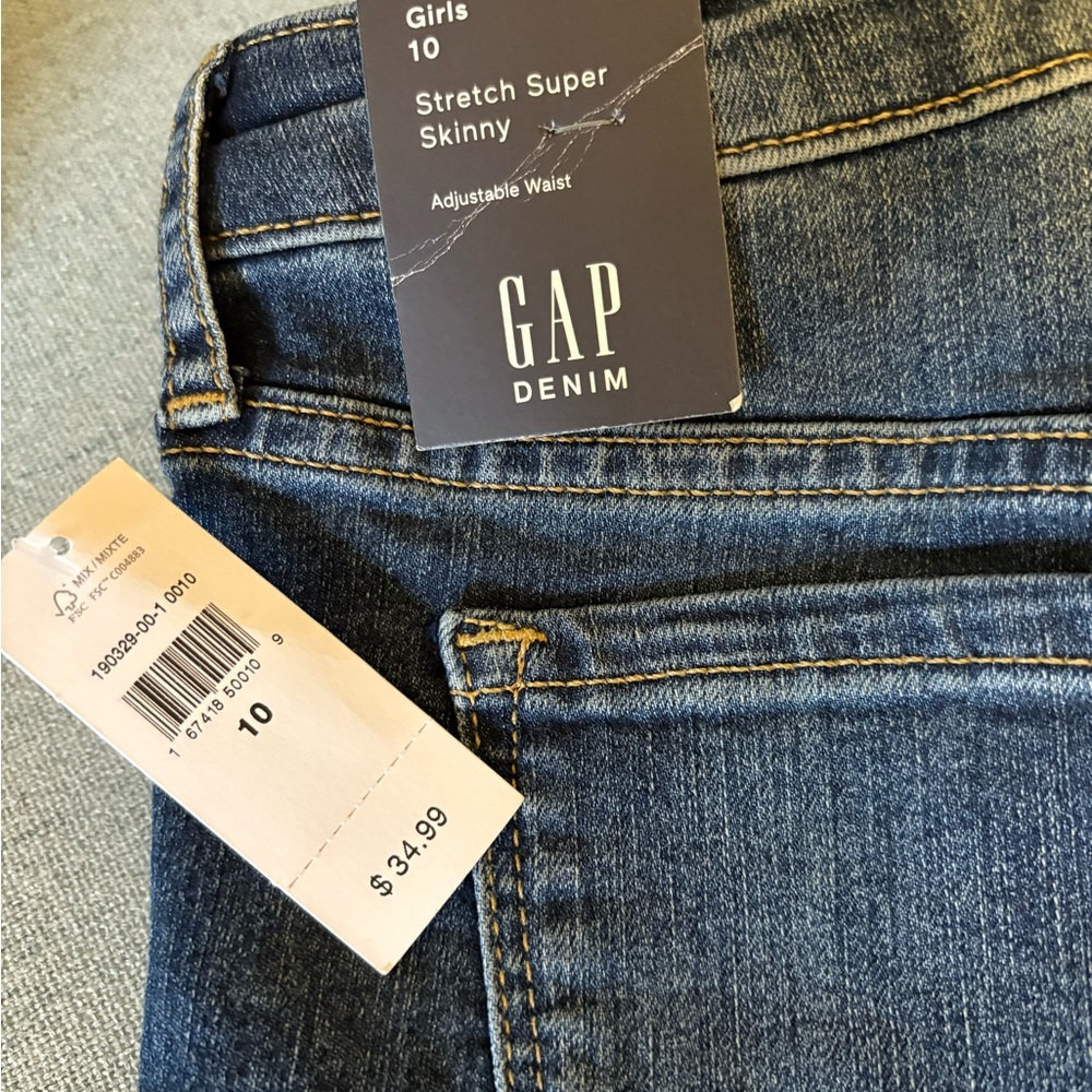 GAP Denim Girls Stretch Super Skinny Jeans - Blue